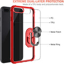 iPhone 8 Plus Case, iPhone 7 Plus Case, iPhone 6 Plus Case with Tempered Glass Screen Protector, LeYi Military Grade Clear Crystal Phone Case