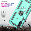 LeYi Galaxy A70/A70S Case with Ring Holder,Full Body Protective Silicone TPU Personalised Shockproof Tough Armour Phone Cover with 2 Tempered Glass