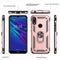 LeYi Huawei Y6 2019 Case/Honor 8A with Ring Holder, Full Body Protective Silicone TPU Shockproof Tough Armour Phone Cover and 2 Tempered Glass Screen