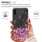 LeYi Case for iPhone XS Max with Glass Screen Protector [2 pack], Glitter Liquid Flowing Clear Transparent Diamond Personalise TPU Gel Silicone