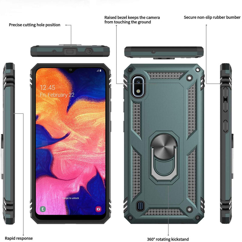 LeYi Samsung Galaxy A10e Case (NOT FIT A10) with HD Screen Protector, Military Grade Armor Full-Body Protective Phone Cover Case with 360 Degree