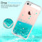 iPhone 5S Case, iPhone SE Case with [2 Pack] Tempered Glass Screen Protector, LeYi Glitter Bling Liquid Quicksand TPU Protective Case