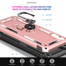 LeYi Xiaomi Redmi 7A Case and Screen Protector, Rotating Ring Holder [Military Grade] Protective Silicone TPU Personalised Shockproof Hard Armour