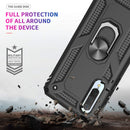 LeYi for Xiaomi Mi 9 Lite/CC9/A3 Lite Case and Screen Protector, Ring Holder [Military Grade] Protective Silicone TPU Personalised Shockproof, Black