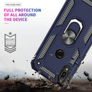 LeYi Huawei Y6 2019 Case/Honor 8A with Ring Holder, Full Body Protective Silicone TPU Shockproof Tough Armour Phone Cover and 2 Tempered Glass Screen