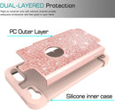 iPod Touch 7 Case, iPod Touch 6 Case, iPod Touch 5 Case with Tempered Glass Screen Protector [2 Pack],LeYi Glitter Heavy Duty Phone Case