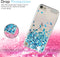 iPod Touch 7 Case, iPod Touch 6 Case, iPod Touch 5 Case , LeYi Glitter Liquid Clear Phone Case for Apple iPod Touch 7th/ 6th/ 5th Gen