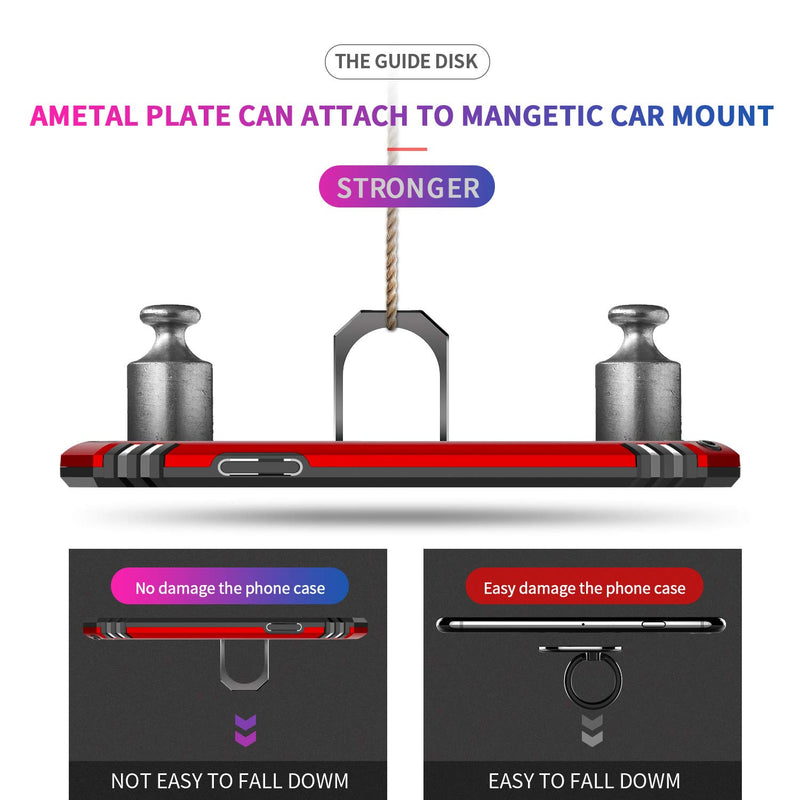 LeYi iPhone 11 Pro Case with Tempered Glass Screen Protector [2Pack], Military Grade Protective Phone Case with Ring Magnetic Car Mount Kickstand