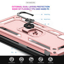 LeYi Galaxy A70/A70S Case with Ring Holder,Full Body Protective Silicone TPU Personalised Shockproof Tough Armour Phone Cover with 2 Tempered Glass