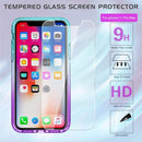 iPhone 11 Pro Max Case (2019) with Tempered Glass Screen Protector [2Pack] , LeYi Phone Case for Apple iPhone 11 Pro Max 6.5 inch ZX Teal/Purple