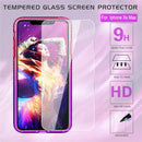 LeYi Case for iPhone XS Max with Glass Screen Protector [2 pack], Glitter Liquid Flowing Clear Transparent Diamond Personalise TPU Gel Silicone