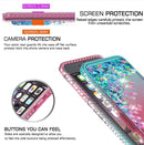 iPhone 6s / 6 Case, iPhone 7 Case, iPhone 8 Glitter Case with Tempered Glass Screen Protector [2Pack] ,LeYi Moving Quicksand Clear Case