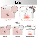 iPhone se Case, iPhone 5s Case, iPhone 5 Case with Tempered Glass Screen Protector [2 Pack], LeYi Silicone Shockproof Crystal Clear  Phone Cases