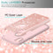 iPhone Xs Max Case with Tempered Glass Screen Protector [2 Pack],LeYi Cute Girly Glitter Bling Silicone Protective Phone Cover Case TP Pink/Rose Gold