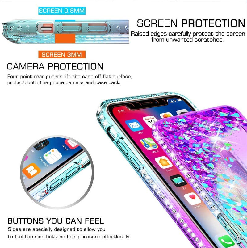 Glitter Glass Screen Protectors for iPhone 11 Pro Max & Xs Max